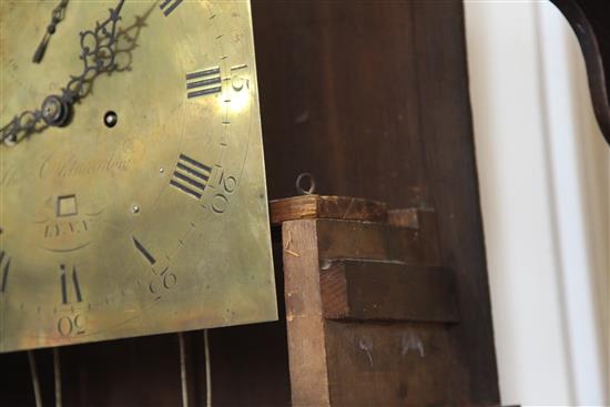Thomas Oldmeadow, Lynn. An early 19th century mahogany longcase clock, H.7ft 8in.